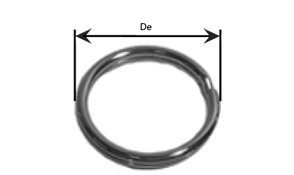 Dessin technique - Anneau brisé  - Galvanisé