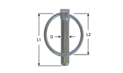 Dessin technique - Goupilles clips  - Galvanisé