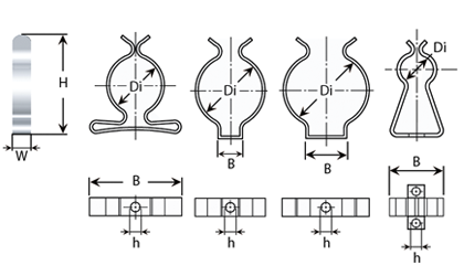 Dessin technique - Clips porte-outils