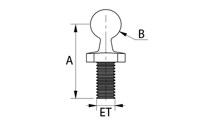 Dessin technique - Pivot à rotule